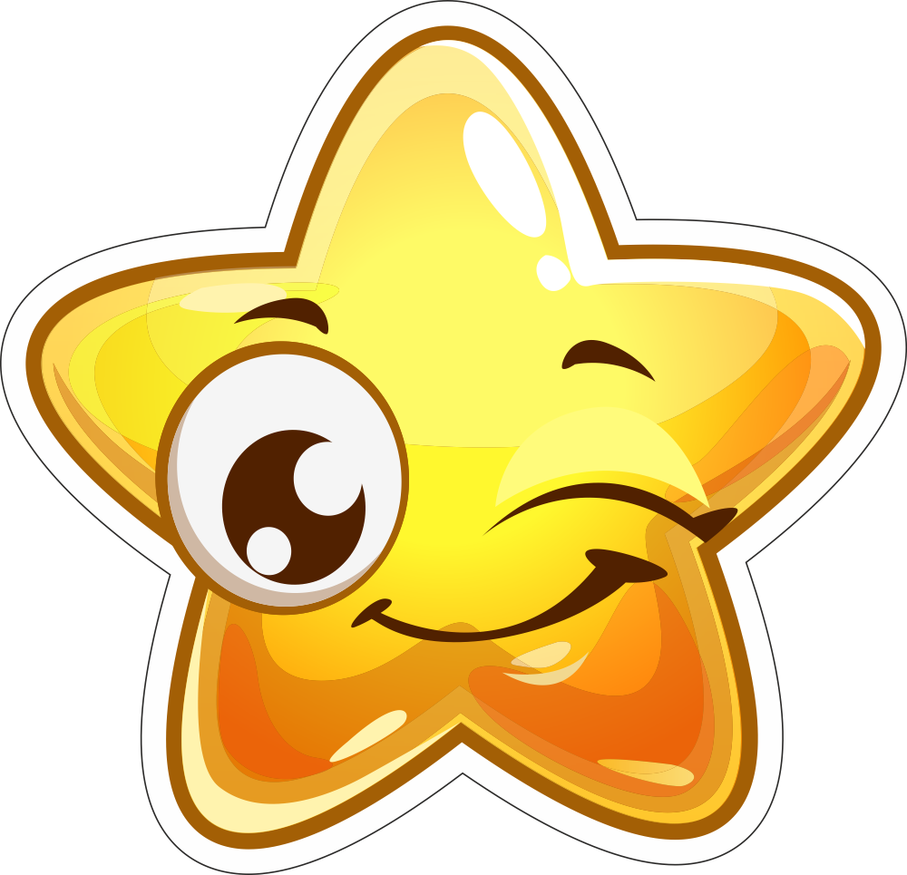 Sticker autocolant Steluta care face cu ochiul stickere.ro