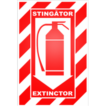 Sticker stingator extinctor