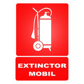 Sticker extinctor mobil