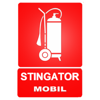 Sticker stingator mobil