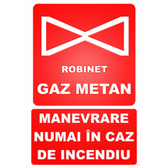 Sticker Robinet gaz metan