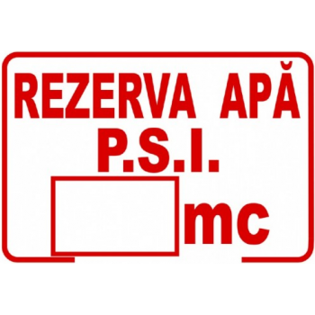 Sticker Rezerva apa PSI