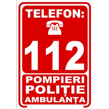 Sticker Telefon 112