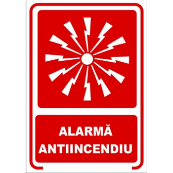 Sticker Alarma antiincendiu