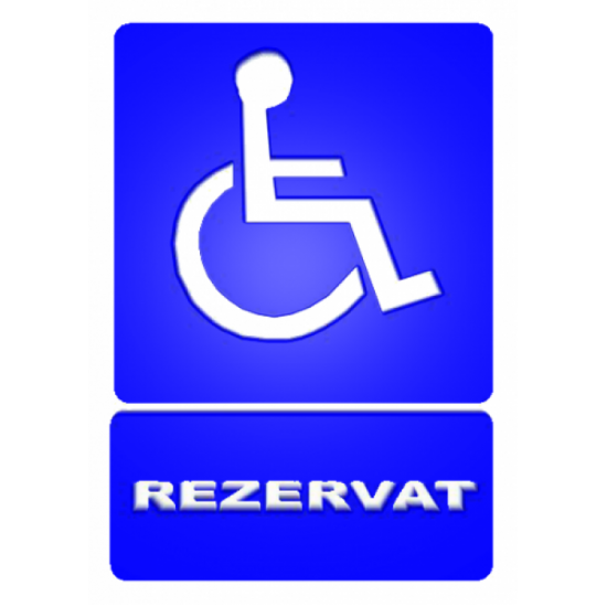 Sticker Rezervat persoane cu dizabilitati