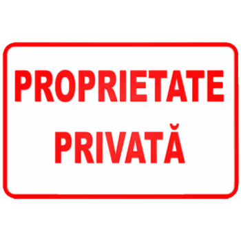 Sticker Proprietate privata
