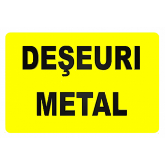 Sticker Deseuri metal