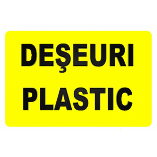 Sticker Deseuri plastic