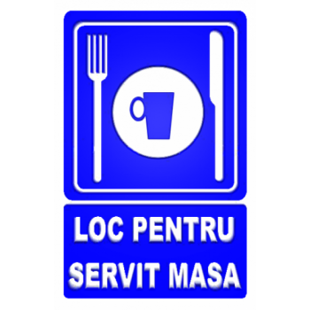 Sticker Loc pentru servit masa