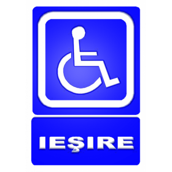 Sticker Iesire persoane cu handicap