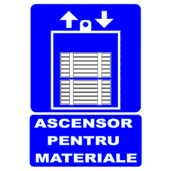 Sticker Ascensor pentru materiale