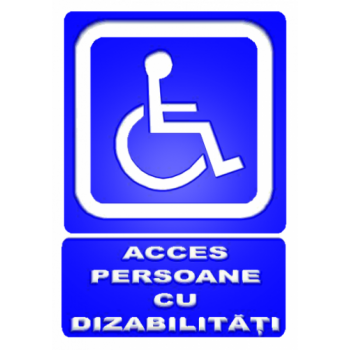 Sticker Acces persoane cu dizabilitati