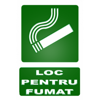 Sticker loc pentru fumat