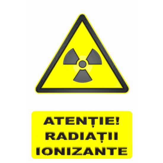 Sticker Atentie! Radiatii ionizante