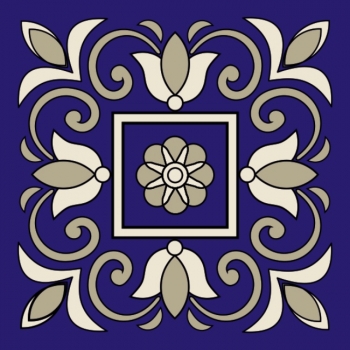 Sticker autocolant faianta pattern geometric 1:1