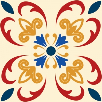 Sticker autocolant faianta model desen floral 1:1