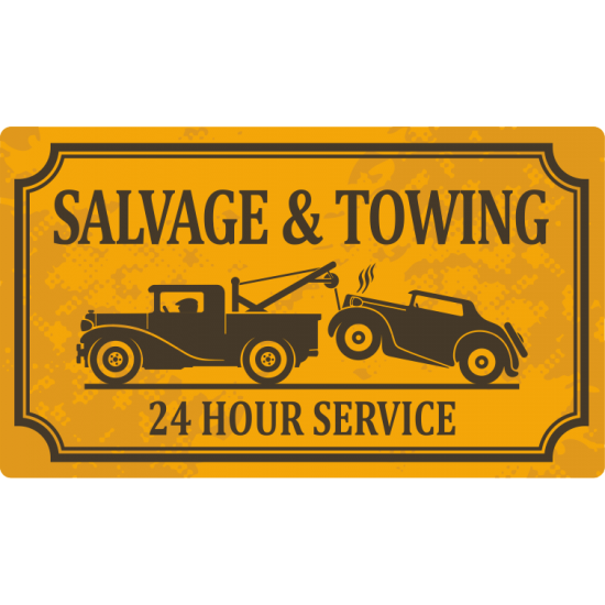 Sticker autocolant Salvage & Towing