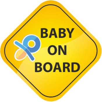 Sticker autocolant suzeta baby on board