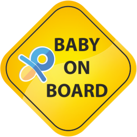 Sticker autocolant suzeta baby on board