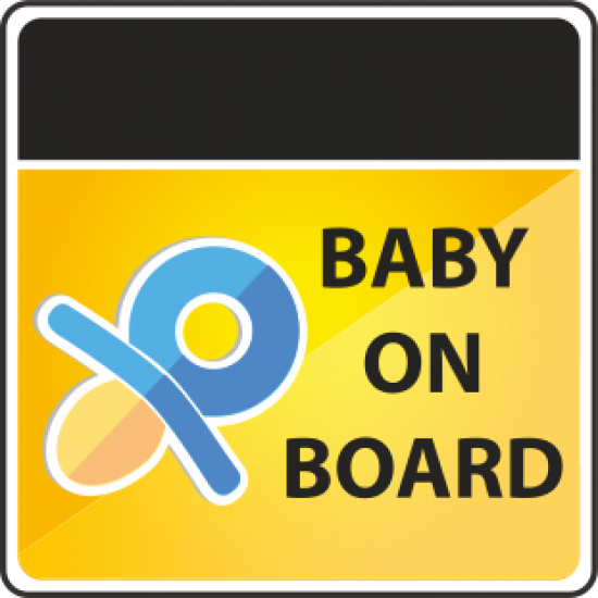 Sticker autocolant patrat baby on board