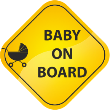 Sticker autocolant baby on board si carucior