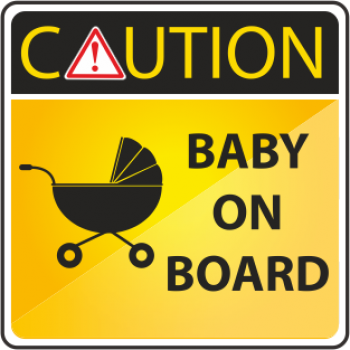 Sticker autocolant Baby on board si carucior