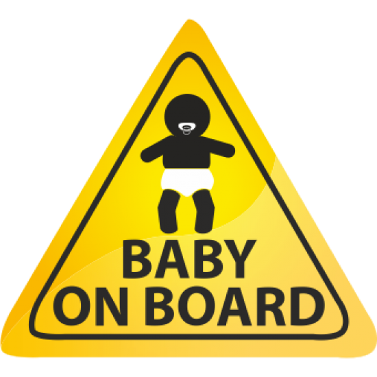 Sticker triunghi Baby on board