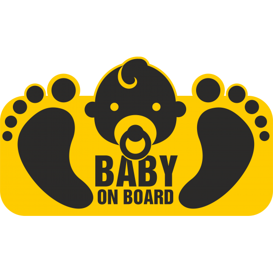 Sticker autocolant cu picioruse bebe