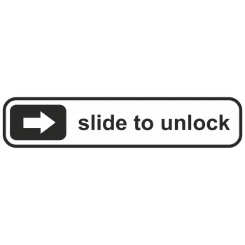 Sticker autocolant Slide to unlock