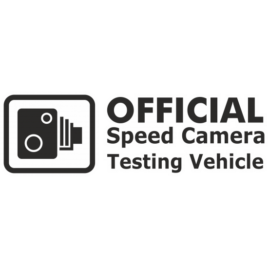 Sticker autocolant Official speed camera