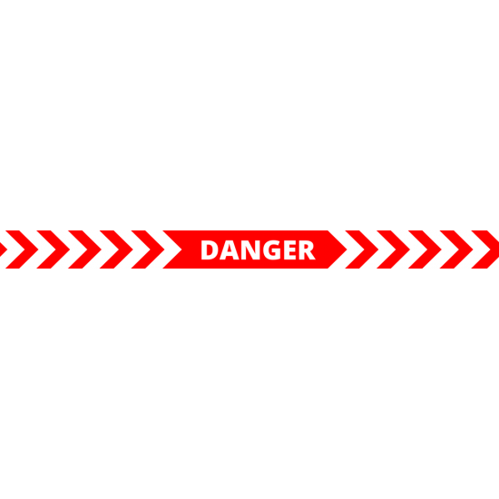 Sticker autocolant Danger