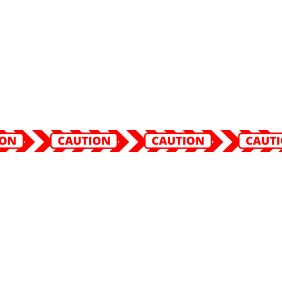 Sticker autocolant Caution