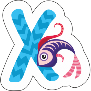 Sticker autocolant X-Ray Fish