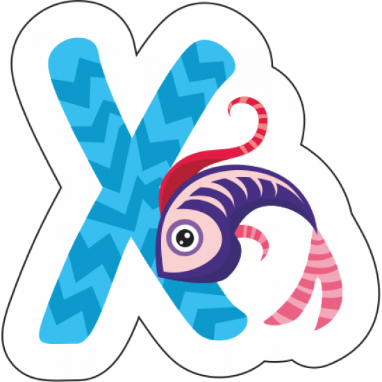 Sticker autocolant X-Ray Fish