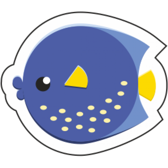 Sticker autocolant Pestisor balon albastru