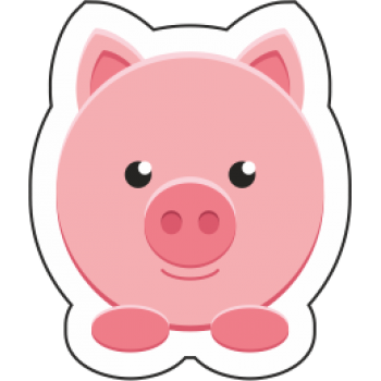 Sticker autocolant Porcusorul roz