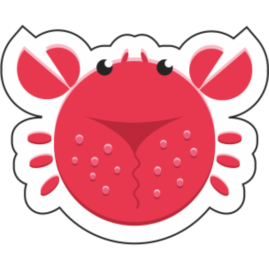 Sticker autocolant Micul crab