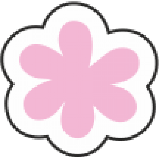 Sticker autocolant Floare roz