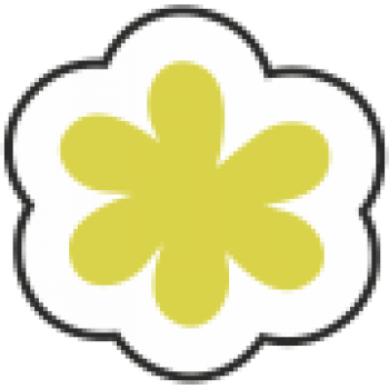 Sticker autocolant Floare galbena