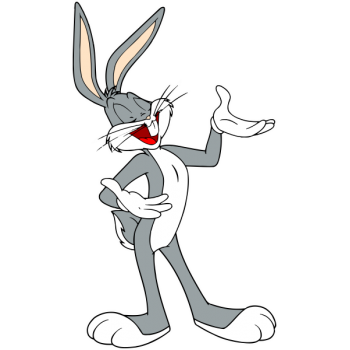 Sticker autocolant Bugs Bunny fericit ( Looney Tunes )
