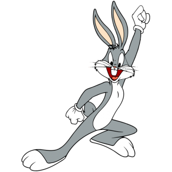 Sticker autocolant Bugs Bunny invingator ( Looney Tunes )