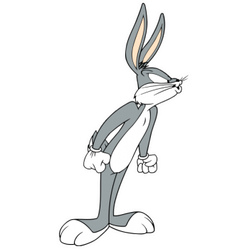 Sticker autocolant Bugs Bunny iepure cu personalitate