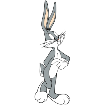 Sticker autocolant Bugs Bunny curios ( Looney Tunes )