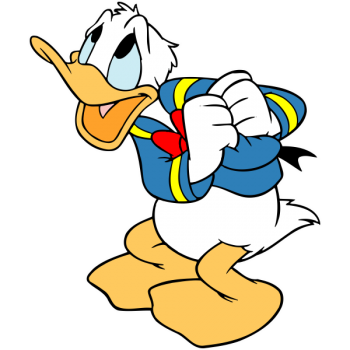 Sticker autocolant Donald Duck ingrijorat ( Looney Tunes )