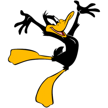 Sticker autocolant Daffy Sheldon Duck ( Looney Tunes )