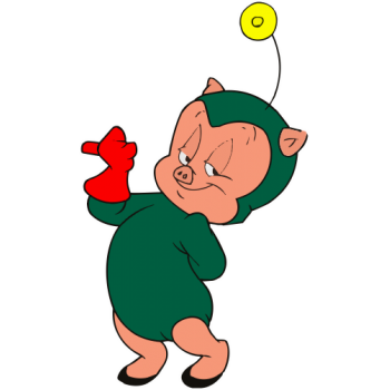 Sticker autocolant Porki Pig ( Looney Tunes )